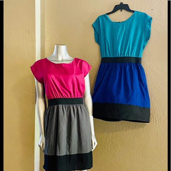 BeBop Color Blocking Dress Bundle (2) - Picture 2 of 8